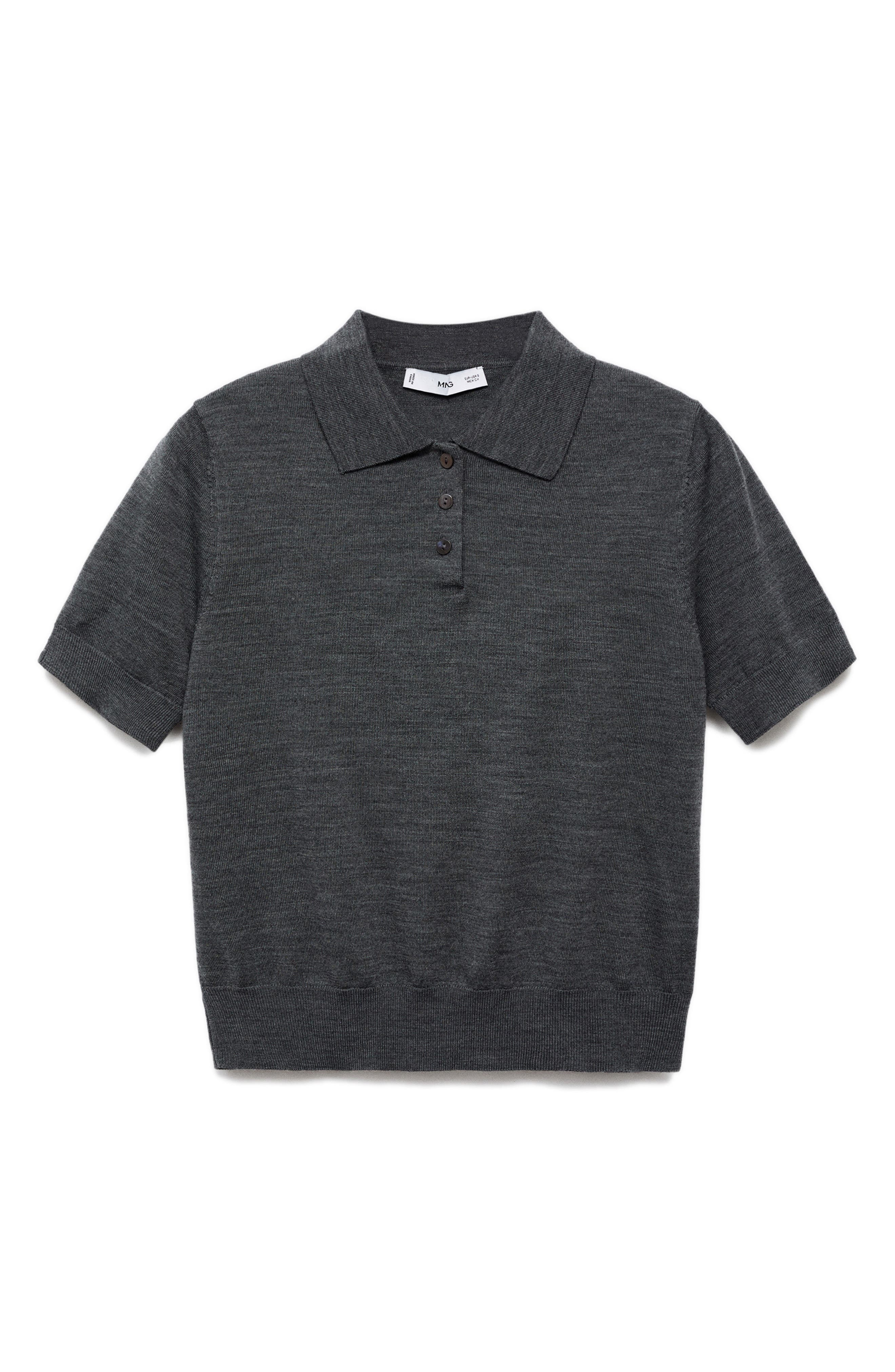 MANGO Selection Wool Sweater Polo