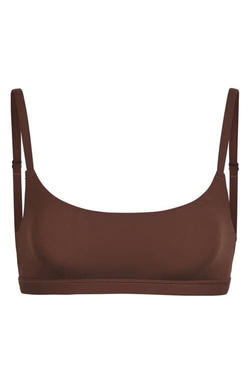 Skims Fits Everybody Scoop Bralette In Brown