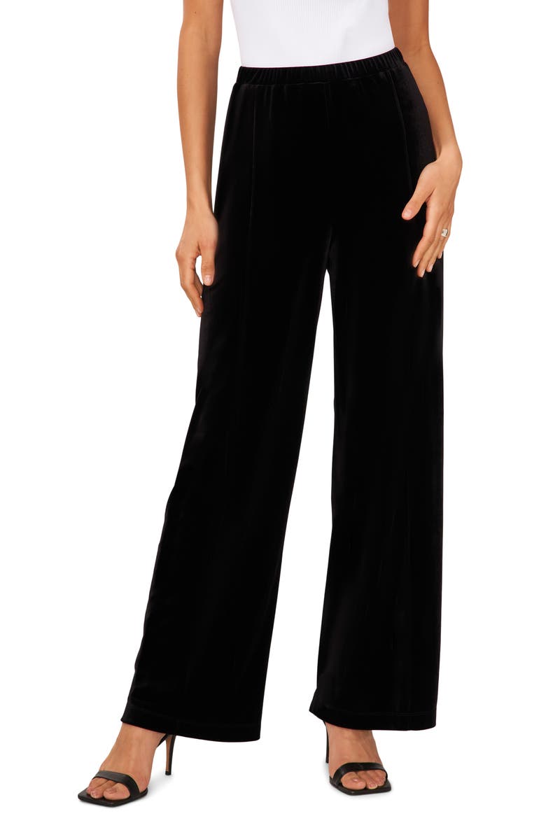 Halogen<sup>®</sup> Wide Leg Velvet Pants, Main, color,