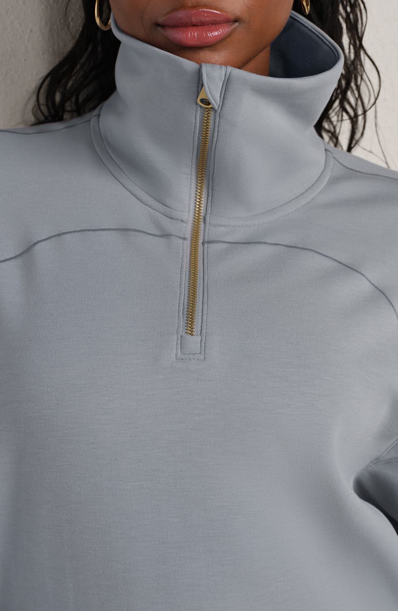 Rhone DreamGlow Half Zip, Alternate, color, Steel Gray