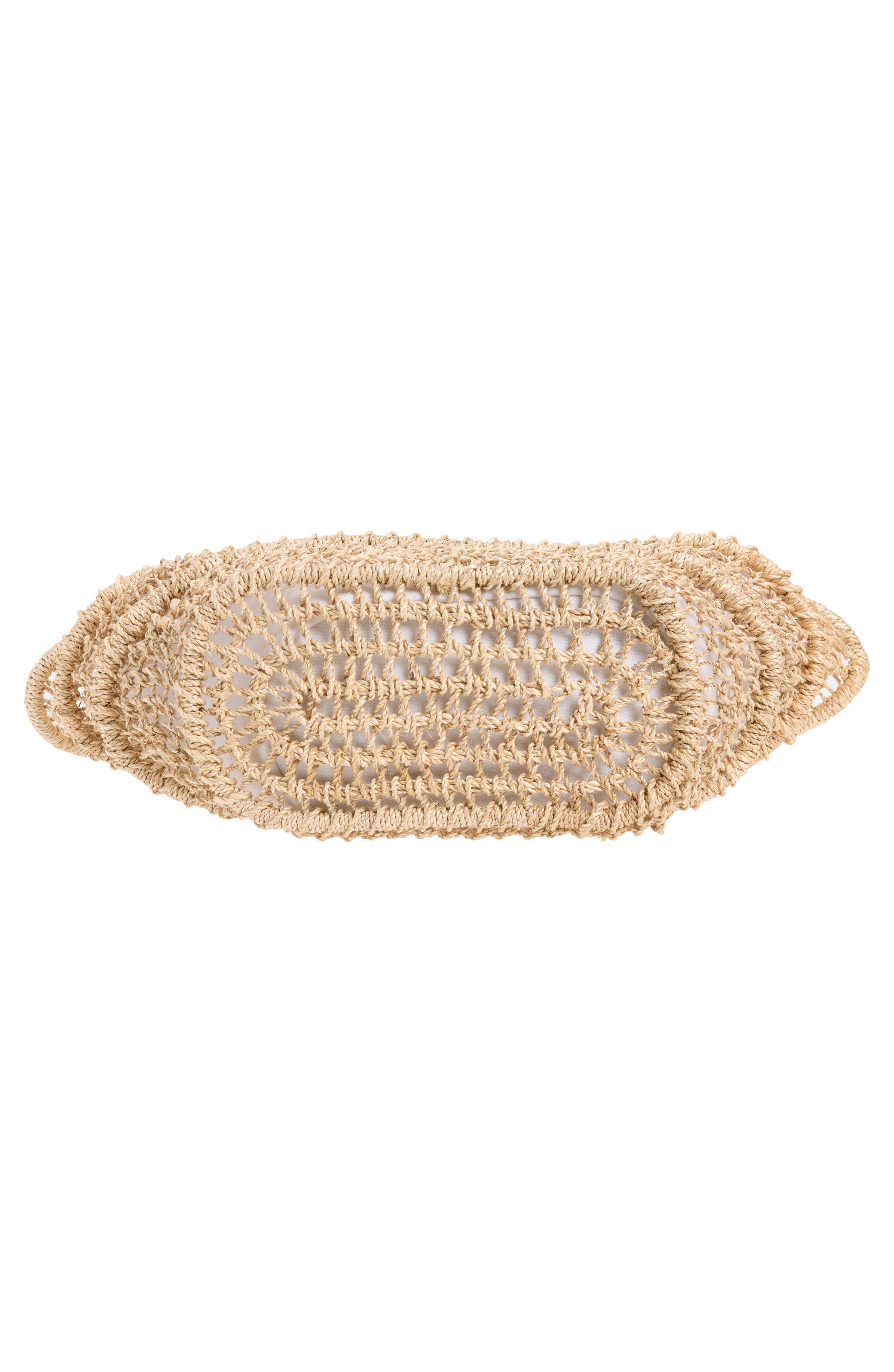 POOLSIDE The Comporta Straw Tote, Alternate, color, Sand