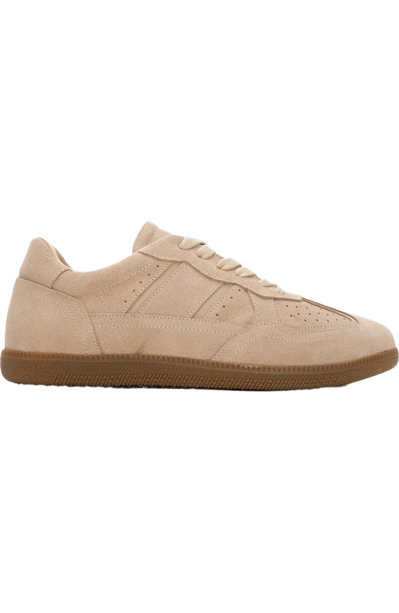 Forever & Always Shoes Aurel Suede Leather Sneakers, Alternate, color, Beige Suede Leather