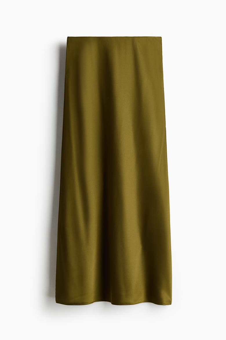 Midi Skirt, Main, color, Olive green