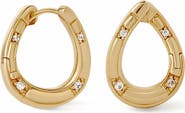 Astley Clarke Gold Biography Horseshoe Twist Hoop Earrings