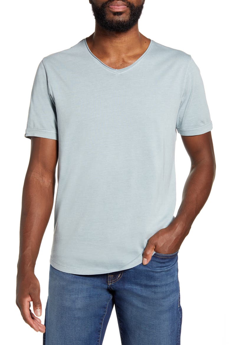 Malibu V-Neck T-Shirt, Main, color, DUSTY BLUE