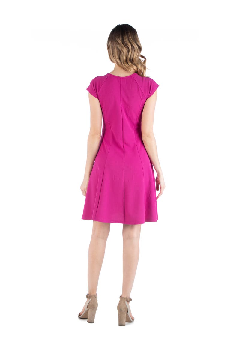 Maternity Dress with Keyhole Neck, Alternate, color, Pink