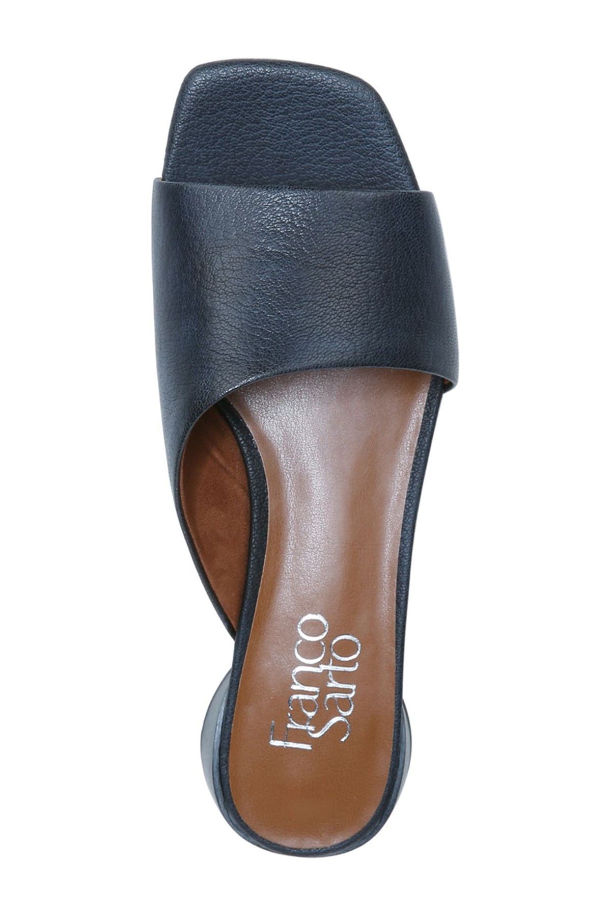 Franco Sarto Leslie Leather Block Heel Sandal, Alternate, color, 