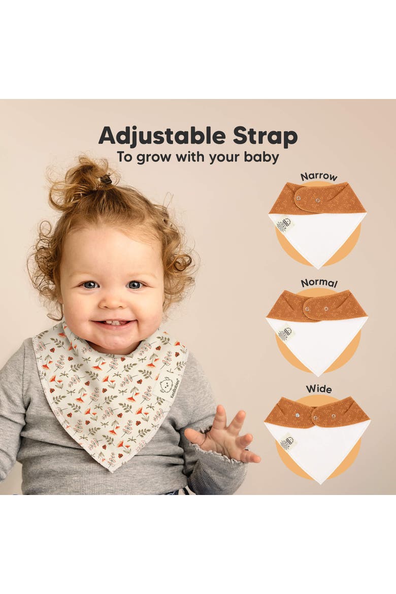 8-Pack Organic Bandana Bibs, Alternate, color, Fall Spores