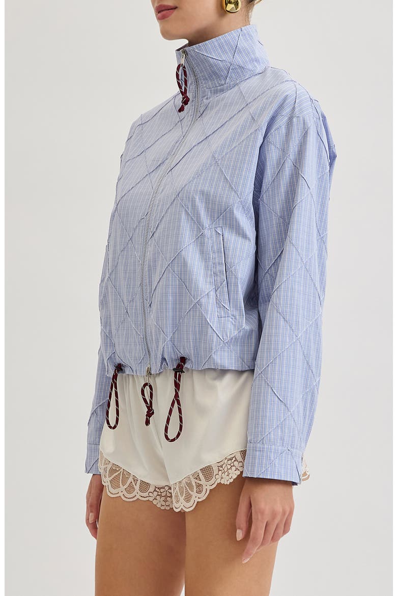 Riley Shirting Stripe Jacket, Alternate, color, LIGHT BLUE PLAID