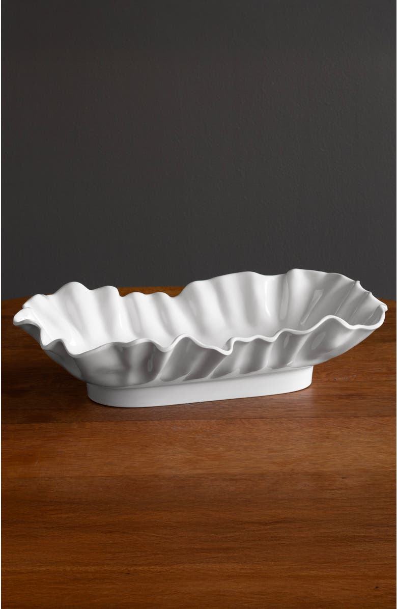 BEATRIZ BALL Collection VIDA Bloom Large Rectangular Bowl, Main, color, White