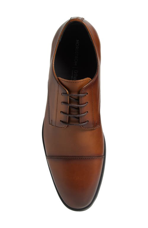 Nordstrom Elliott Cap Toe Lace-up Derby In Tan Chestnut
