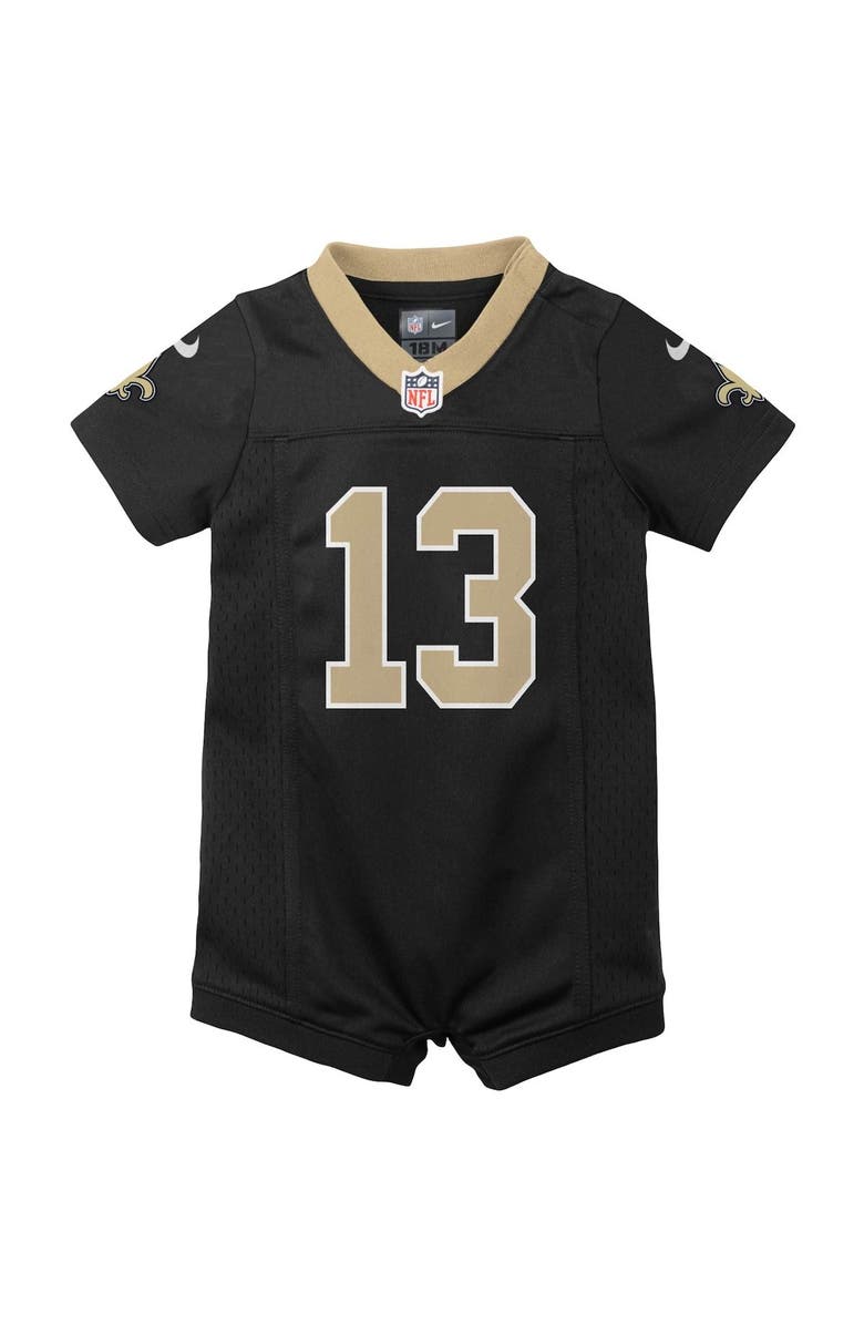Nike Newborn & Infant Nike Michael Thomas Black New Orleans Saints Romper Jersey, Alternate, color,