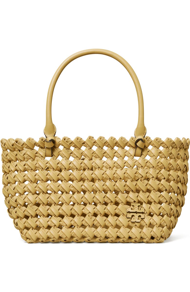 Tory Burch McGraw Woven Leather Satchel, Main, color,