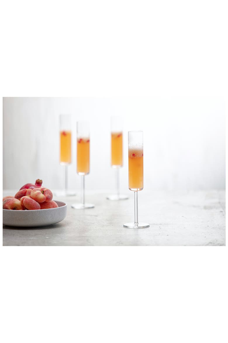 Schott Zwiesel Tritan Modo Set of 4 Champagne Flutes, Alternate, color, CLEAR