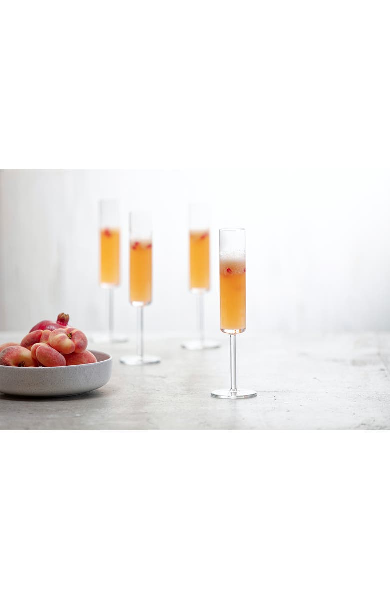 Zwiesel Glass Schott Zwiesel Tritan Modo Set of 4 Champagne Flutes, Alternate, color, Clear