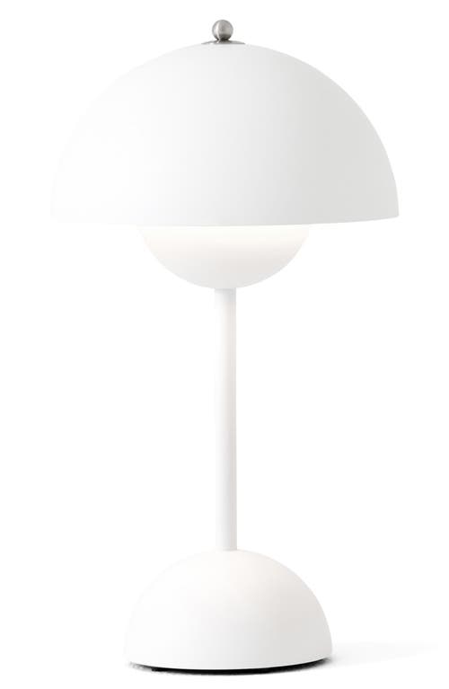 Ameico Flowerpot Portable Wireless Table Lamp Vp9 In White