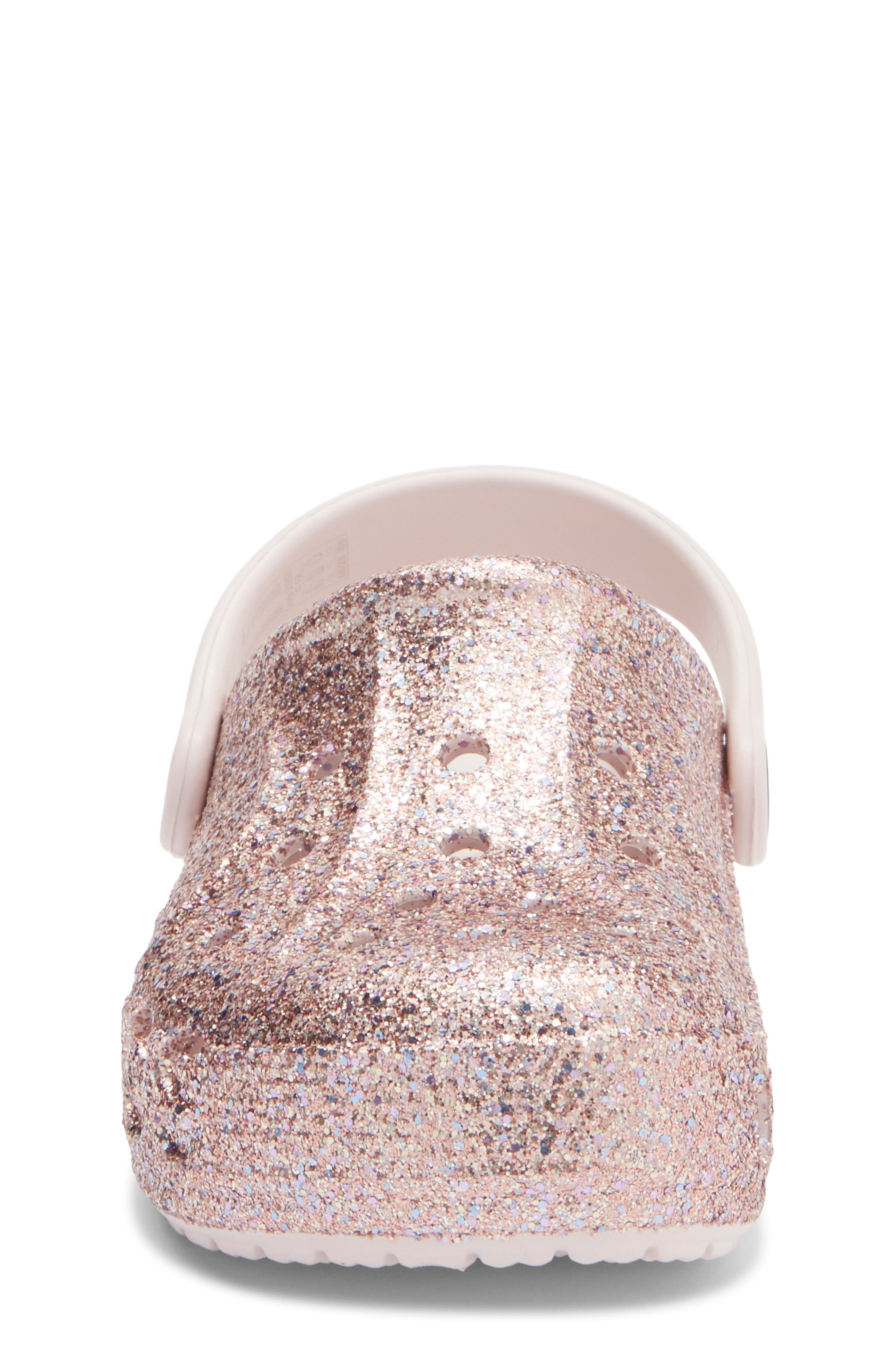 CROCS Kids' Baya Mixed Glitter Clog, Alternate, color, Barely Pink
