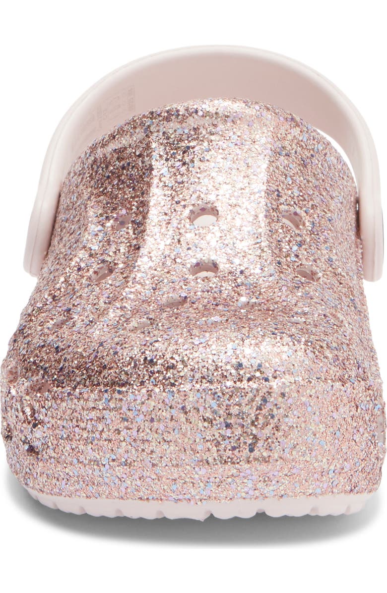 CROCS Kids' Baya Mixed Glitter Clog, Alternate, color, Barely Pink