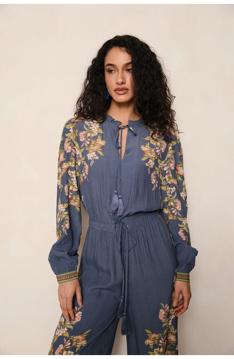 RAISHMA Hailey Blue Jumpsuit, Alternate, color, Blue