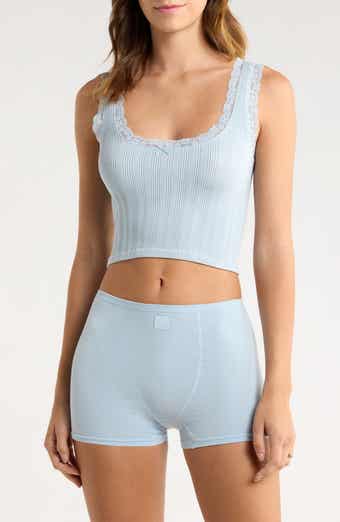 Florence by Mills Lace Trim Crop Tank