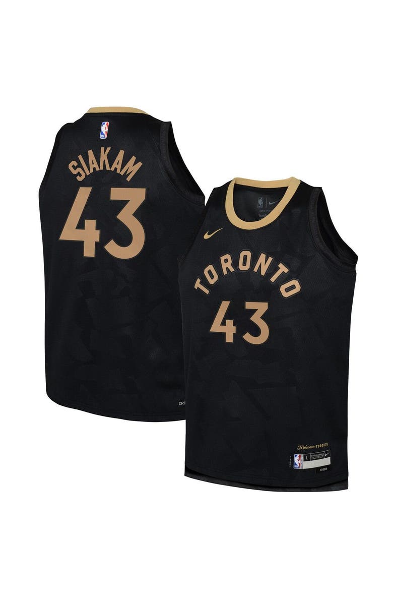 Nike Youth Nike Pascal Siakam Black Toronto Raptors 2022/23 Swingman Jersey - City Edition, Main, color,