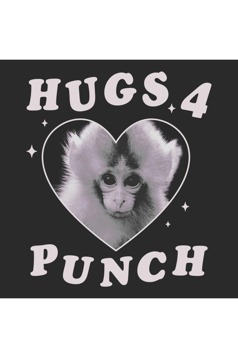 Men's Lost Gods Hugs For Punch Heart  Graphic T-Shirt, Alternate, color, Charcoal