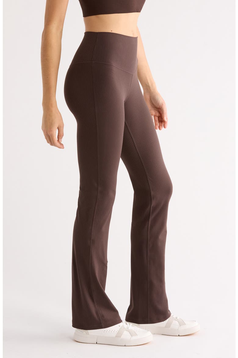 Thrive Rib Bootcut Pants, Alternate, color, BROWN MOLE