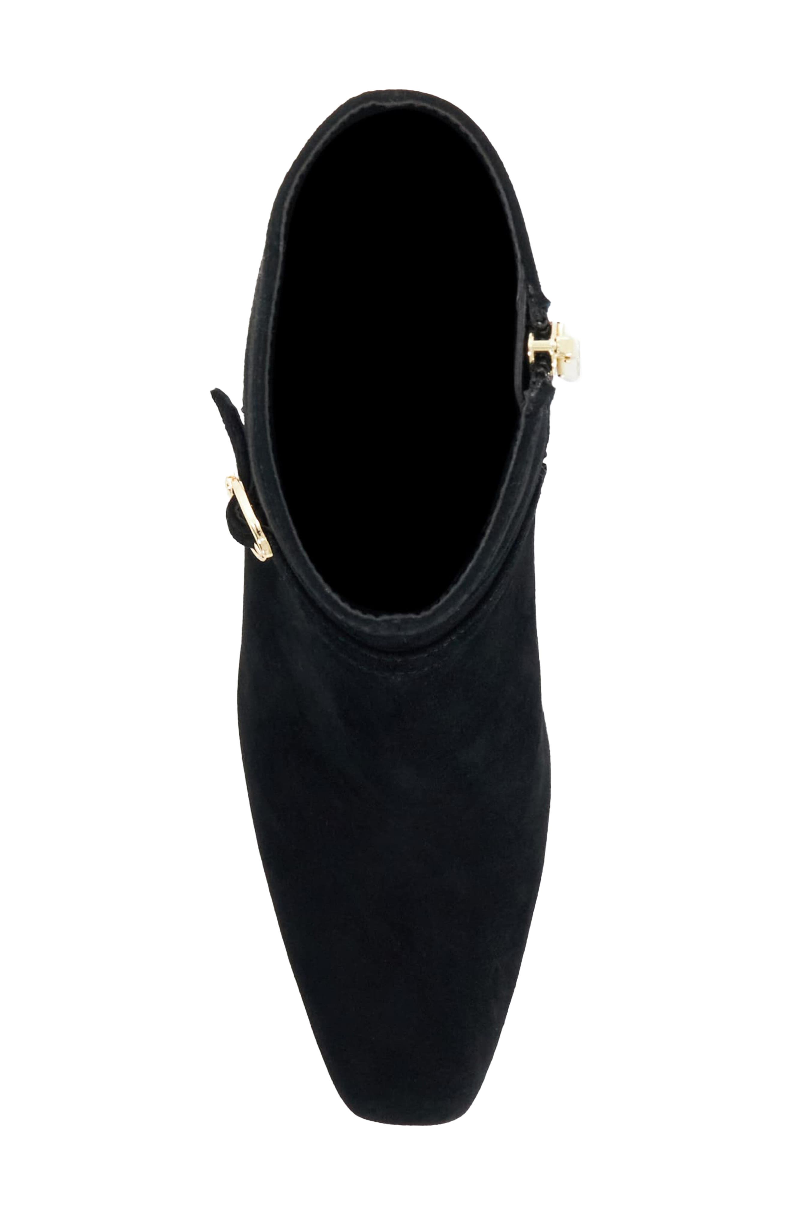 Ollen Leather Bootie, Alternate, color, BLACK