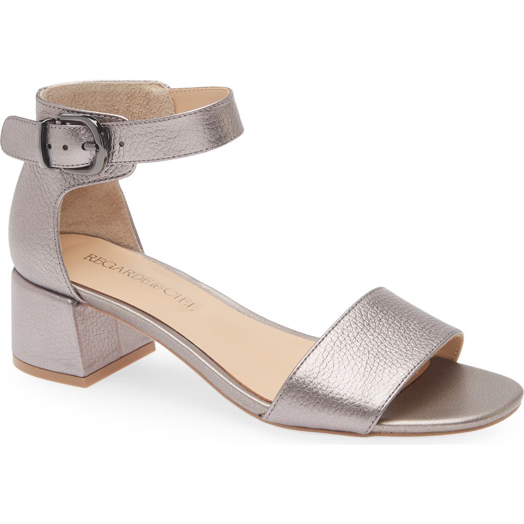 Regarde Le Ciel Yeremi Ankle Strap Sandal In Silver