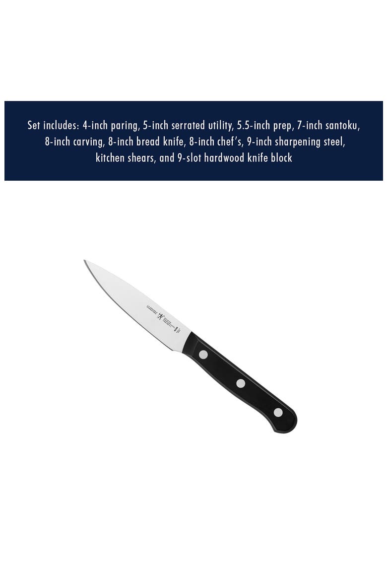 Solution 10-Piece Knife Block Set, Alternate, color, BLACK