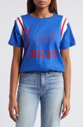 WEAR by Erin Andrews Women's WEAR by Erin Andrews Royal Buffalo Bills Cinched Colorblock T-Shirt