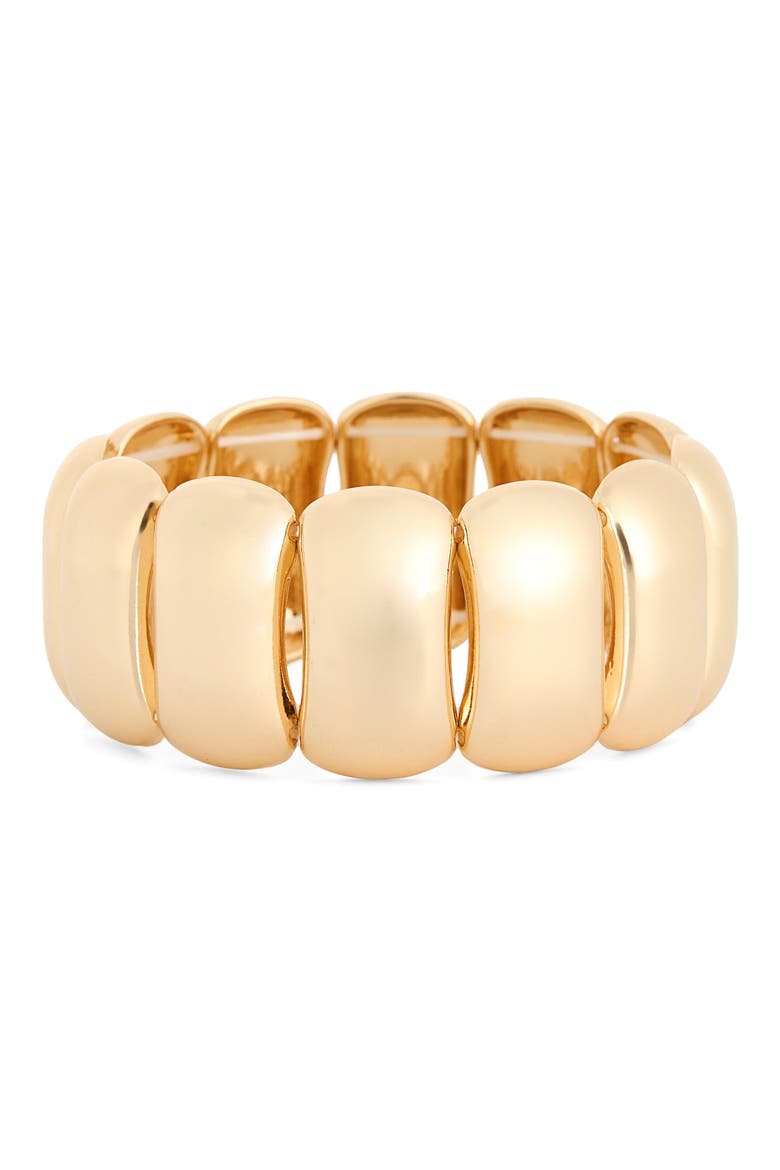 Statement Stretch Bracelet, Main, color, GOLD