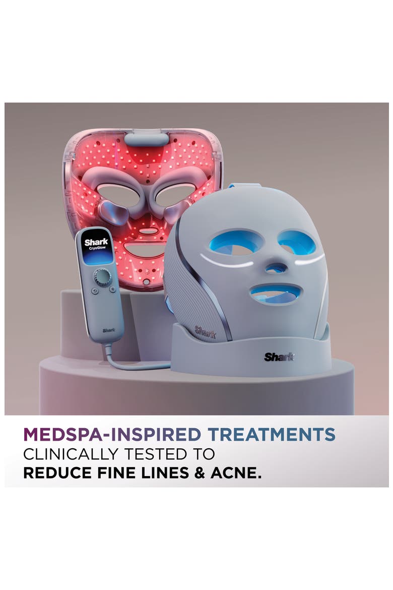 CryoGlow Under-Eye Cooling + LED Anti-Aging Skin Clearing Face Mask, Alternate, color, BLUE FROST
