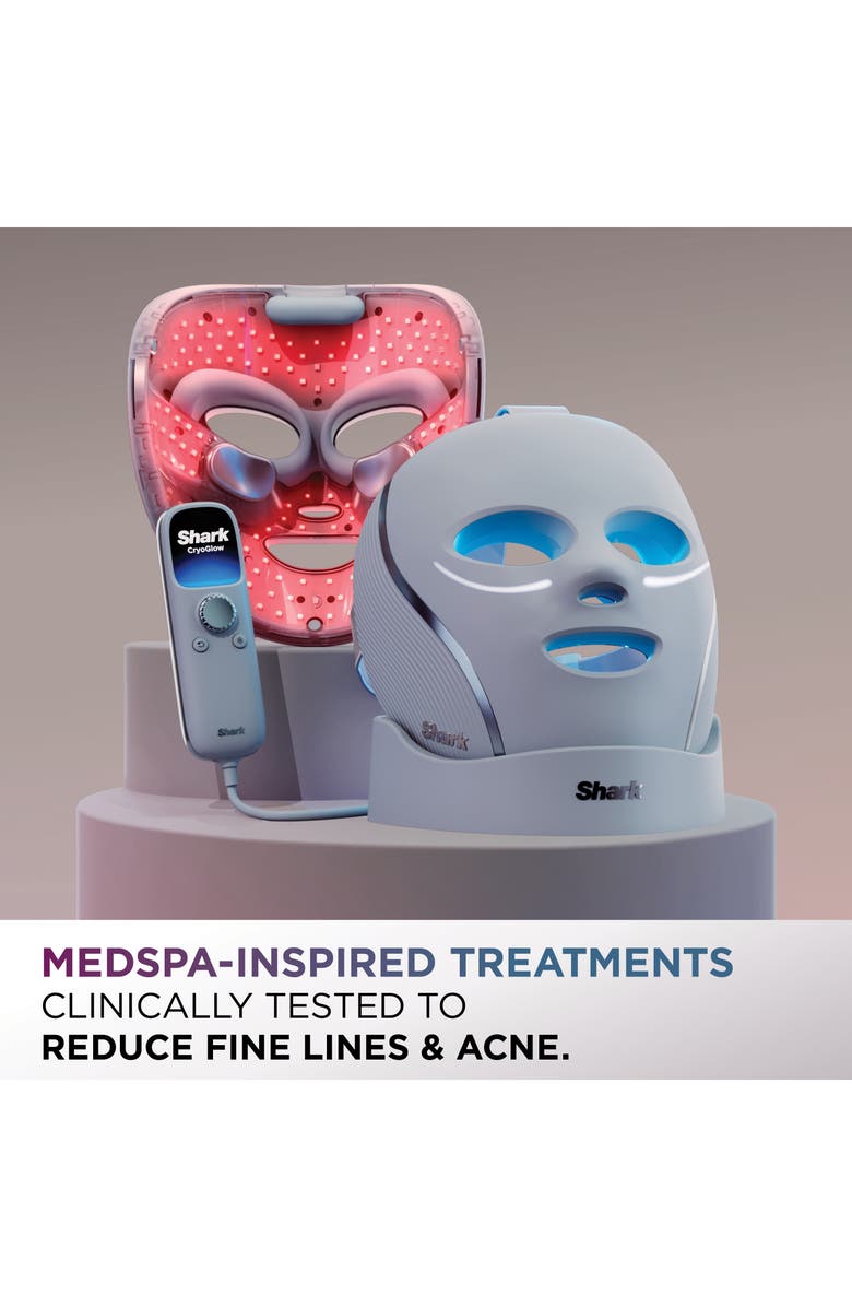 SHARK CryoGlow Under-Eye Cooling + LED Anti-Aging Skin Clearing Face Mask, Alternate, color,