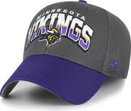 '47 Men's '47 Charcoal Minnesota Vikings Split Block MVP Adjustable Hat