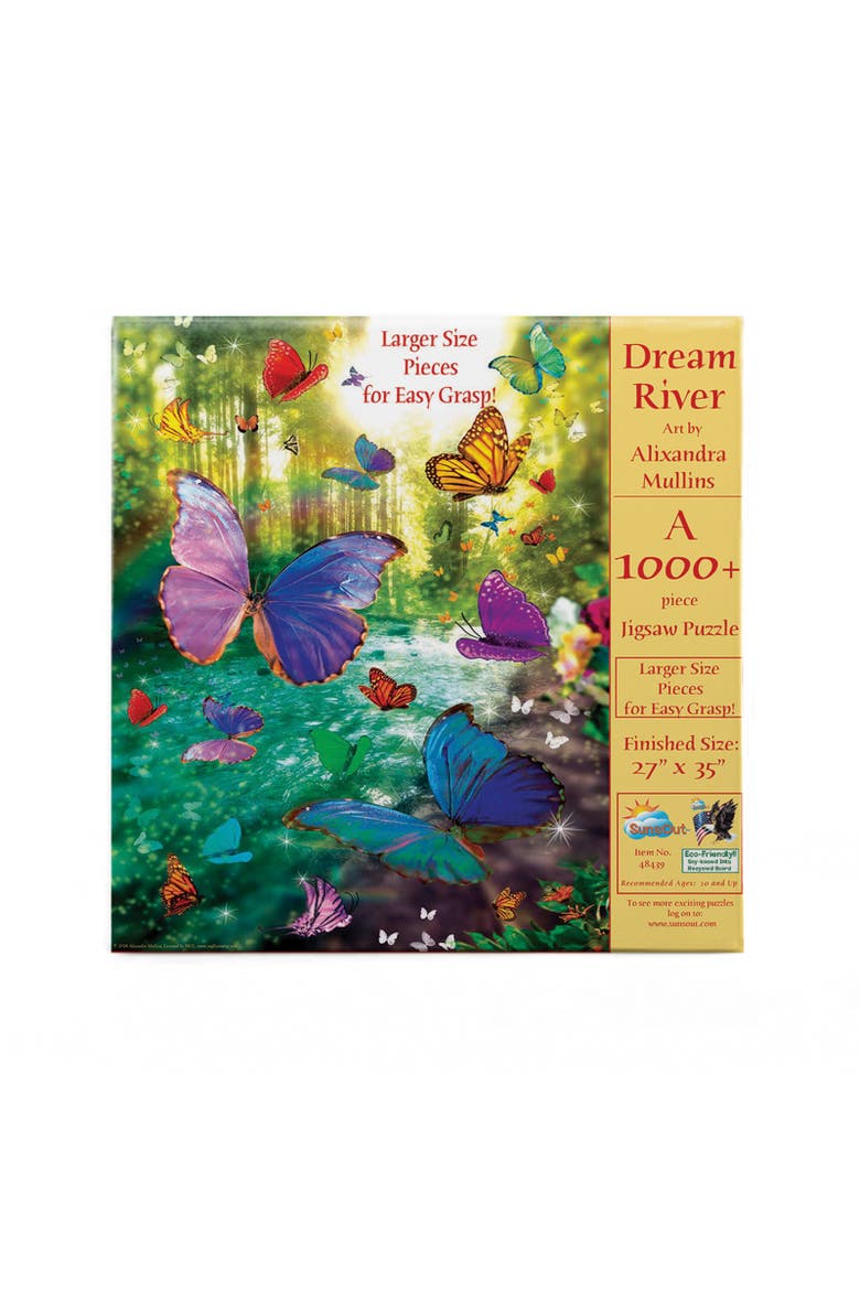 Dream River 1000 piece Jigsaw Puzzle for Adults Large Pieces, Alternate, color, Multicolor