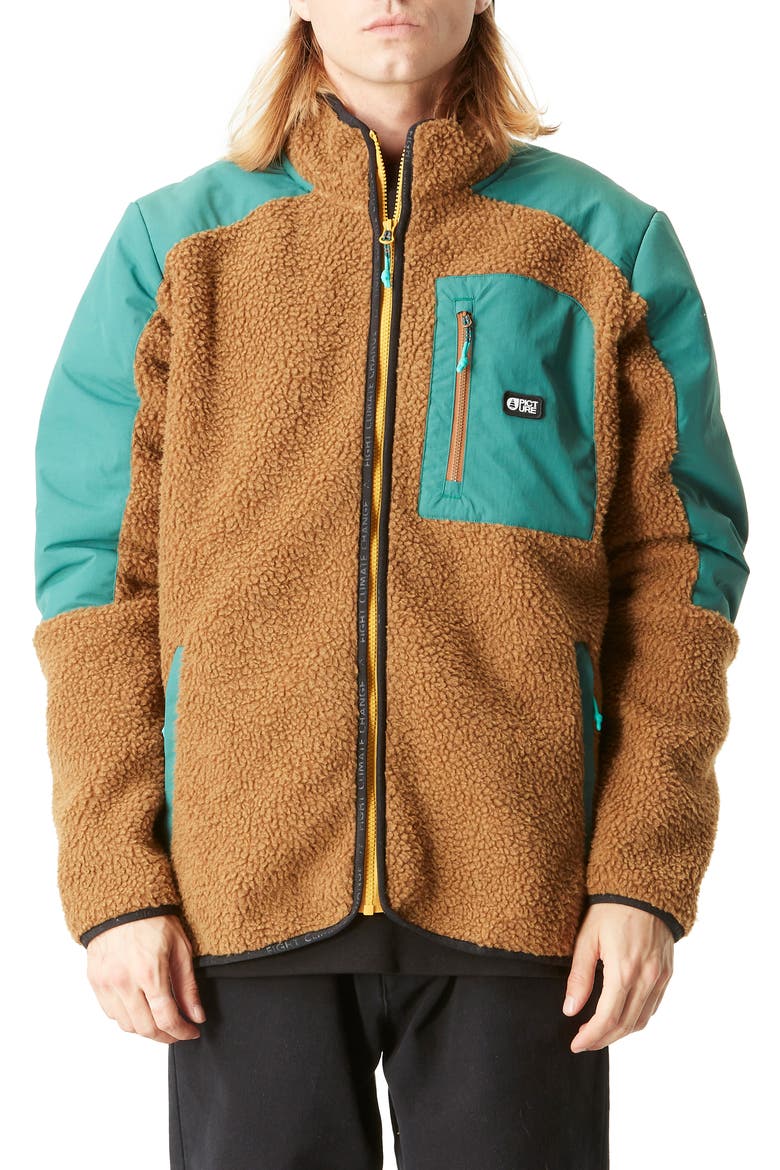 Quilchena Fleece Jacket, Main, color, CHOCOLATE-BAYBERRY