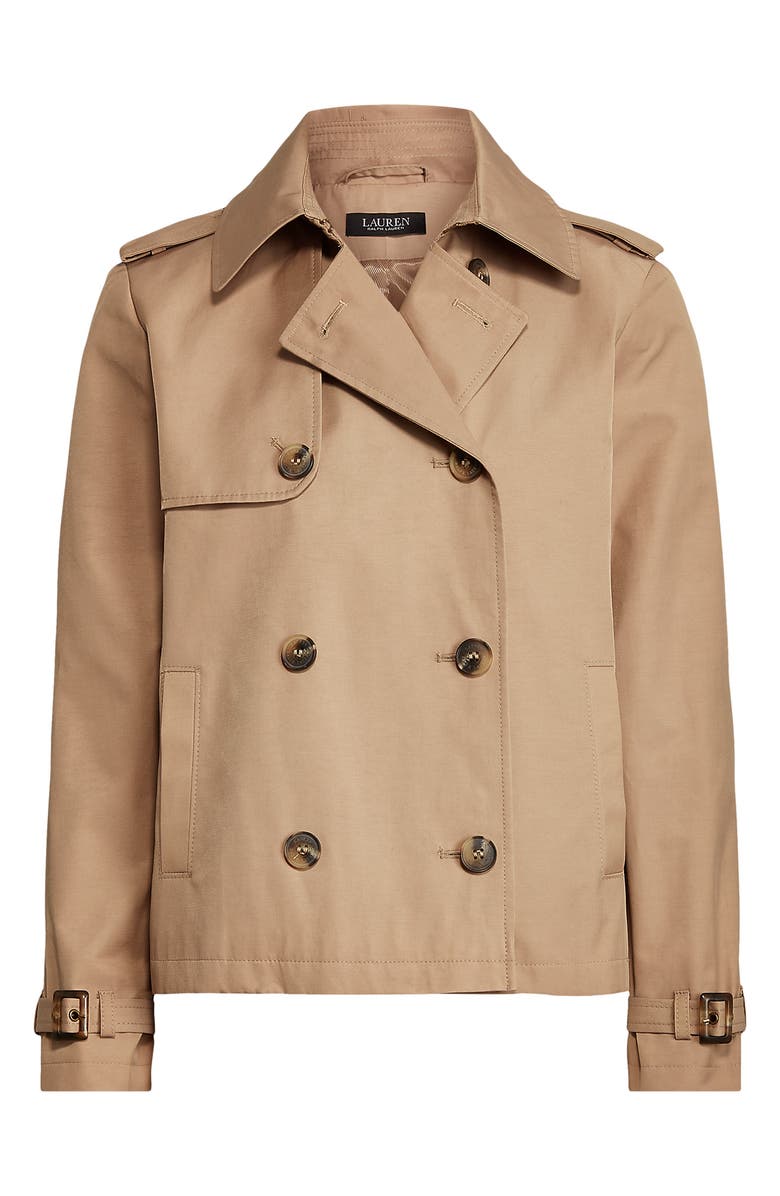 Lauren Ralph Lauren Double Breasted Trench Coat, Alternate, color, 