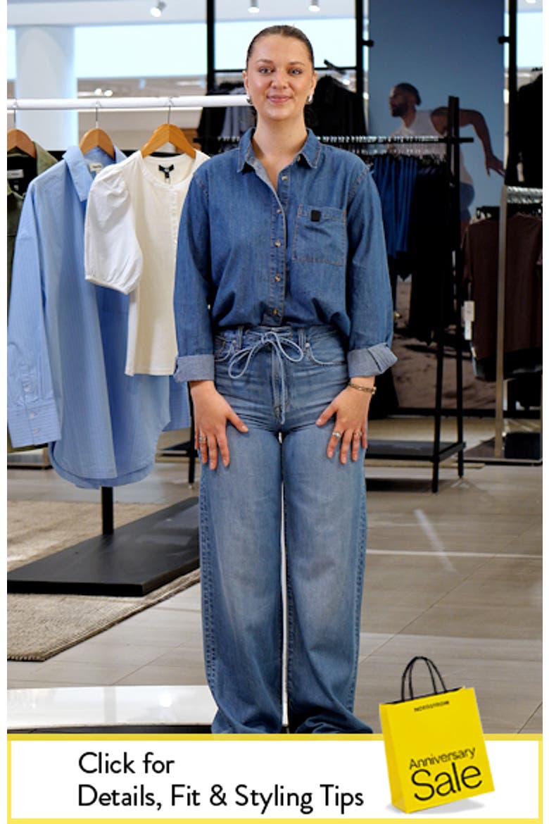 The Ultimate Wide-Leg Jean in Airy Denim video
