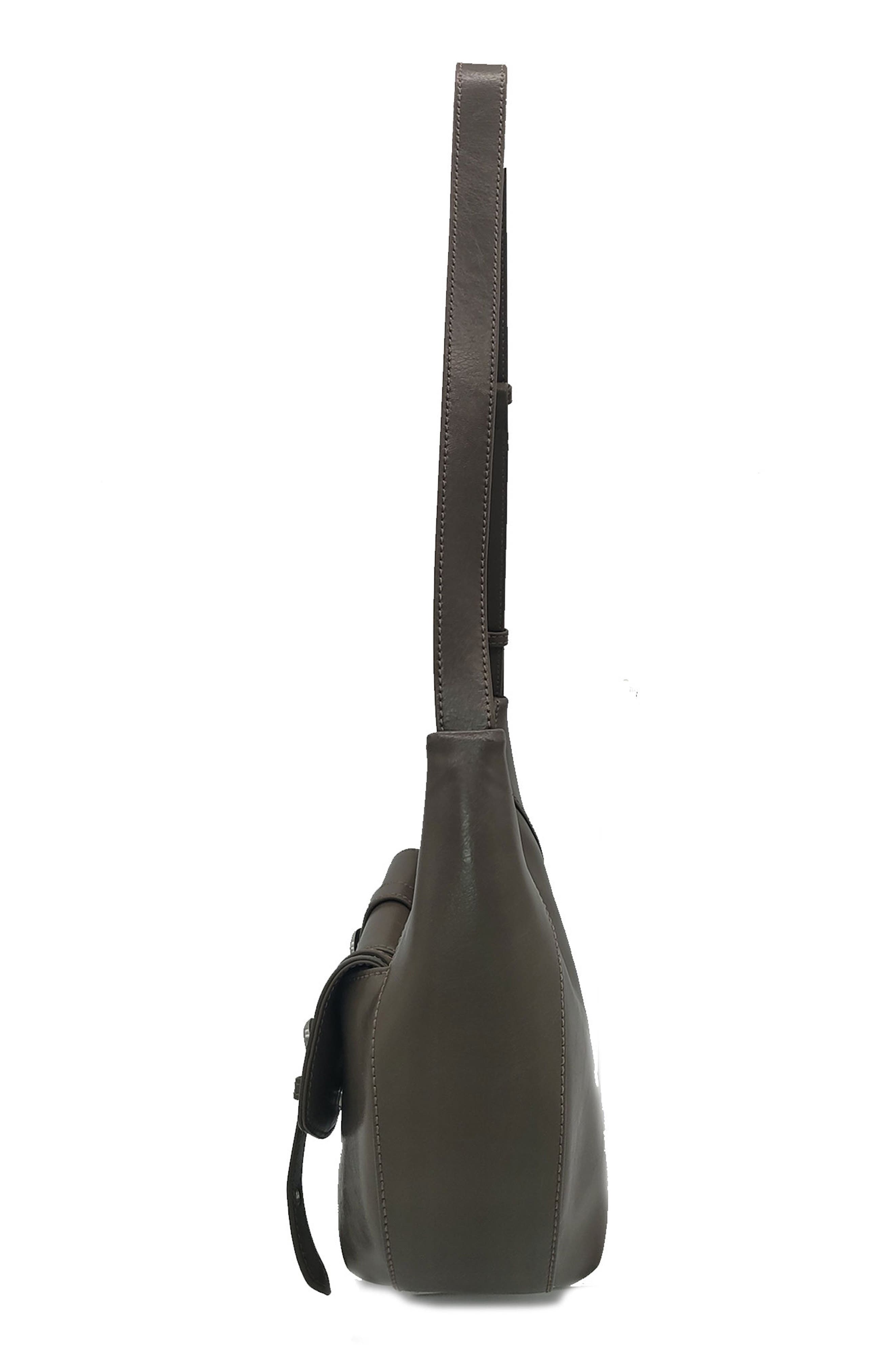 Rodeo Suede Shoulder Bag, Alternate, color, HAZEL