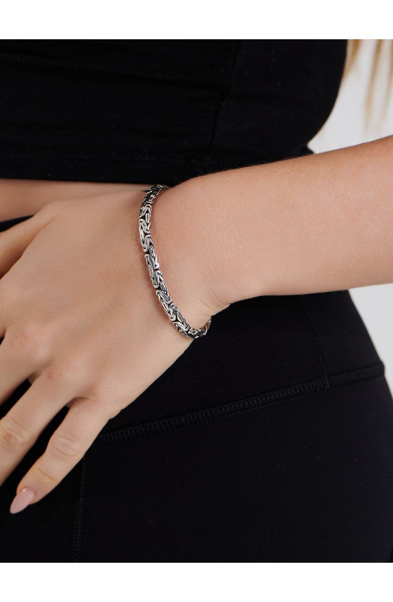 DEVATA Borobudur Oval Chain Bracelet in Sterling Silver, 5mm, Alternate, color, 