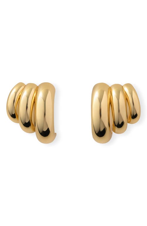 Eliou Éliou Tripla Drop Earrings In Gold