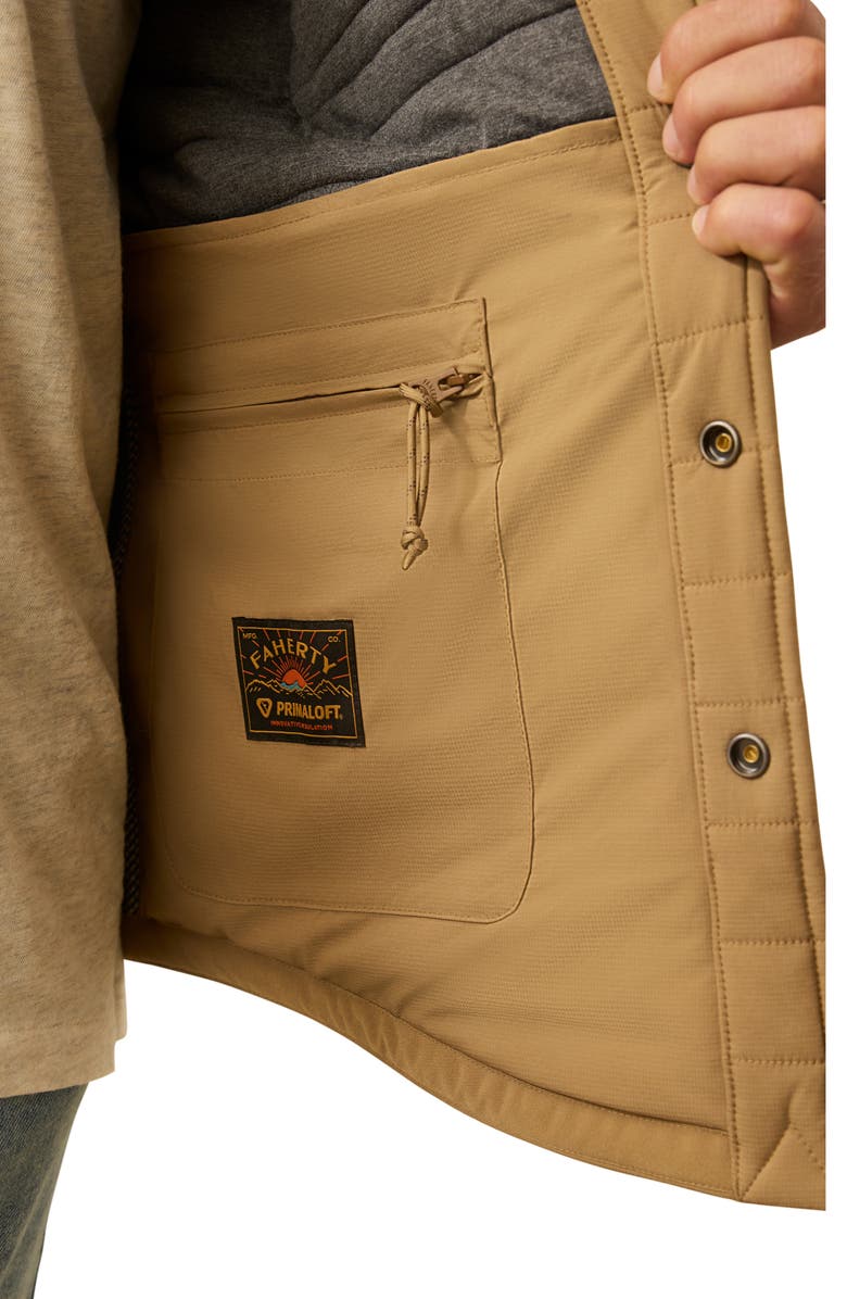 Faherty Horizon Series Insulated CPO Jacket, Alternate, color, Deep Cedar