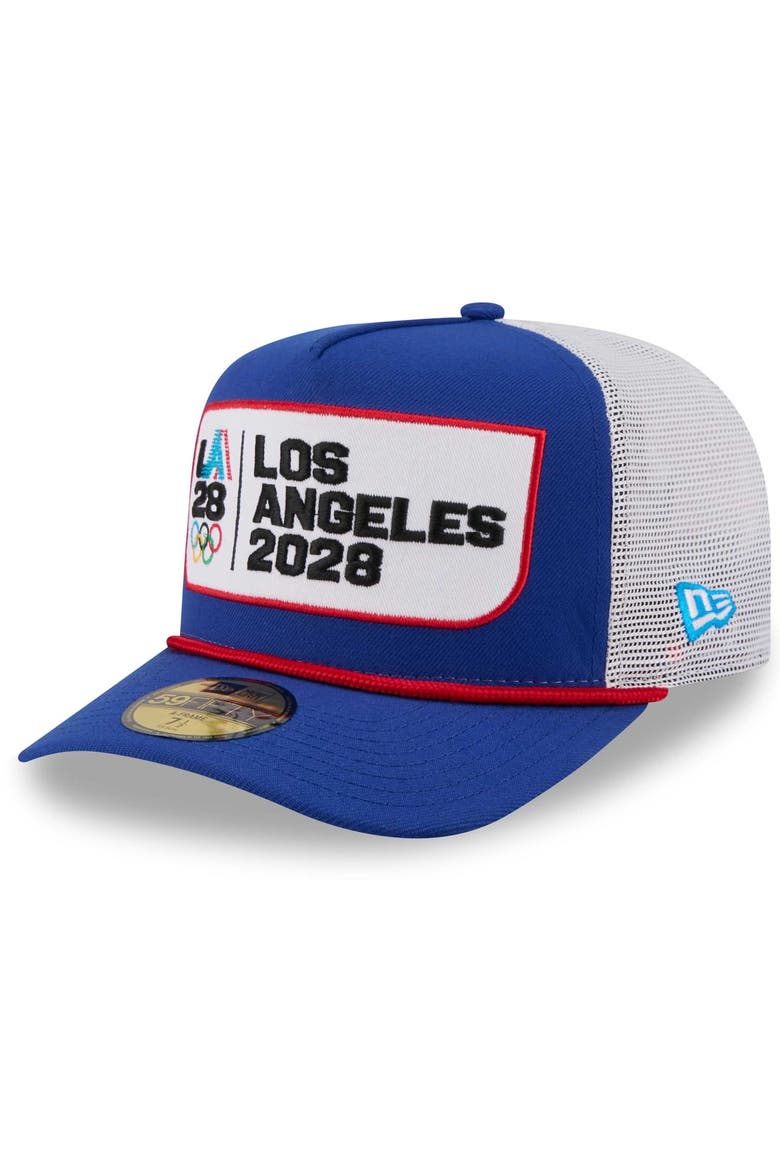 Men's New Era Royal LA28 Summer Olympics Rope 59FIFTY Fitted Hat, Main, color, Royal