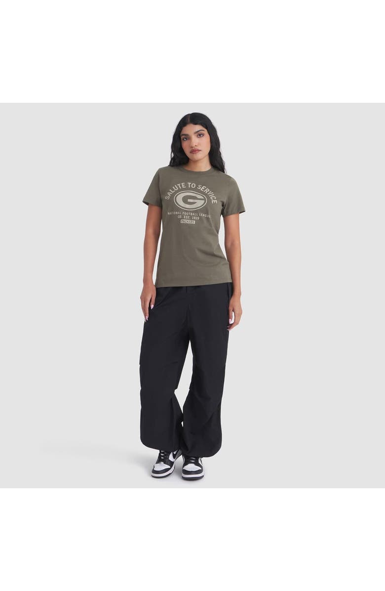 Nike Women's Nike Olive Green Bay Packers 2025 Salute to Service Sideline T-Shirt, Alternate, color, Olive