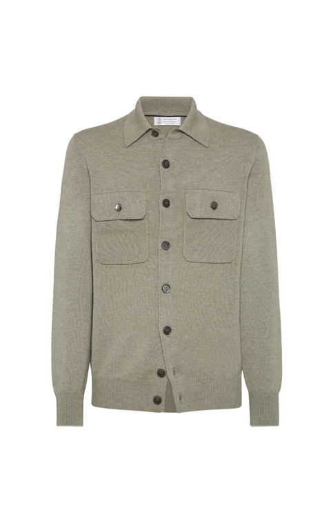 Shirt-style cardigan