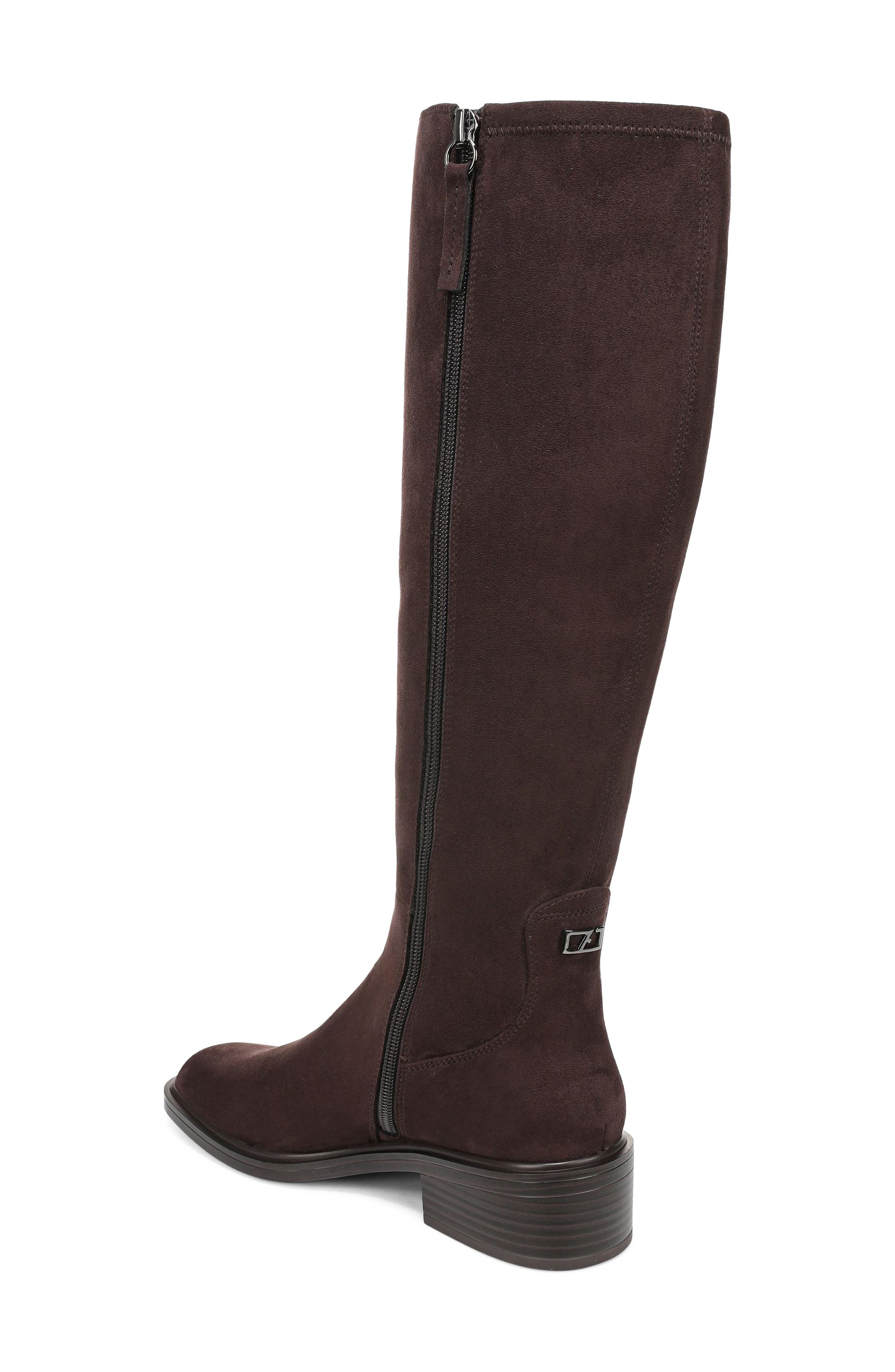 Gisella Knee High Boot, Alternate, color, DARK BROWN