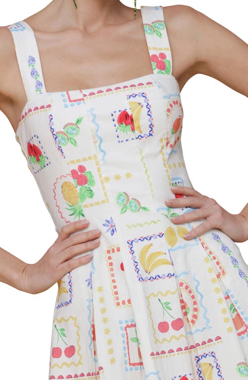 Avec Les Filles Paneled Stretch Cotton Mini Sundress