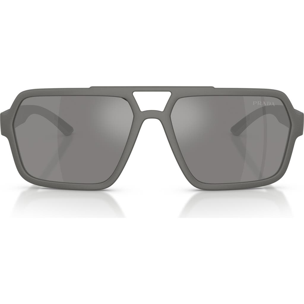 Prada Linea Rossa 59mm Pilot Sunglasses