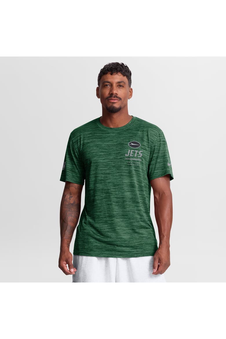 Men's Nike Green New York Jets Sideline Double Covered Dri-FIT Velocity T-Shirt, Main, color, Green